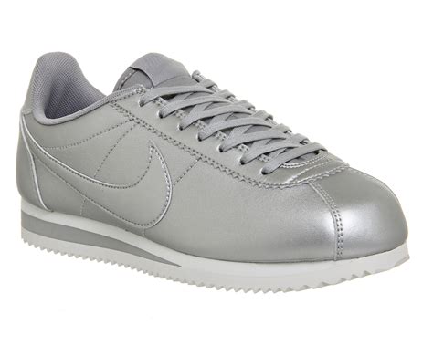 nike cortez zilver
